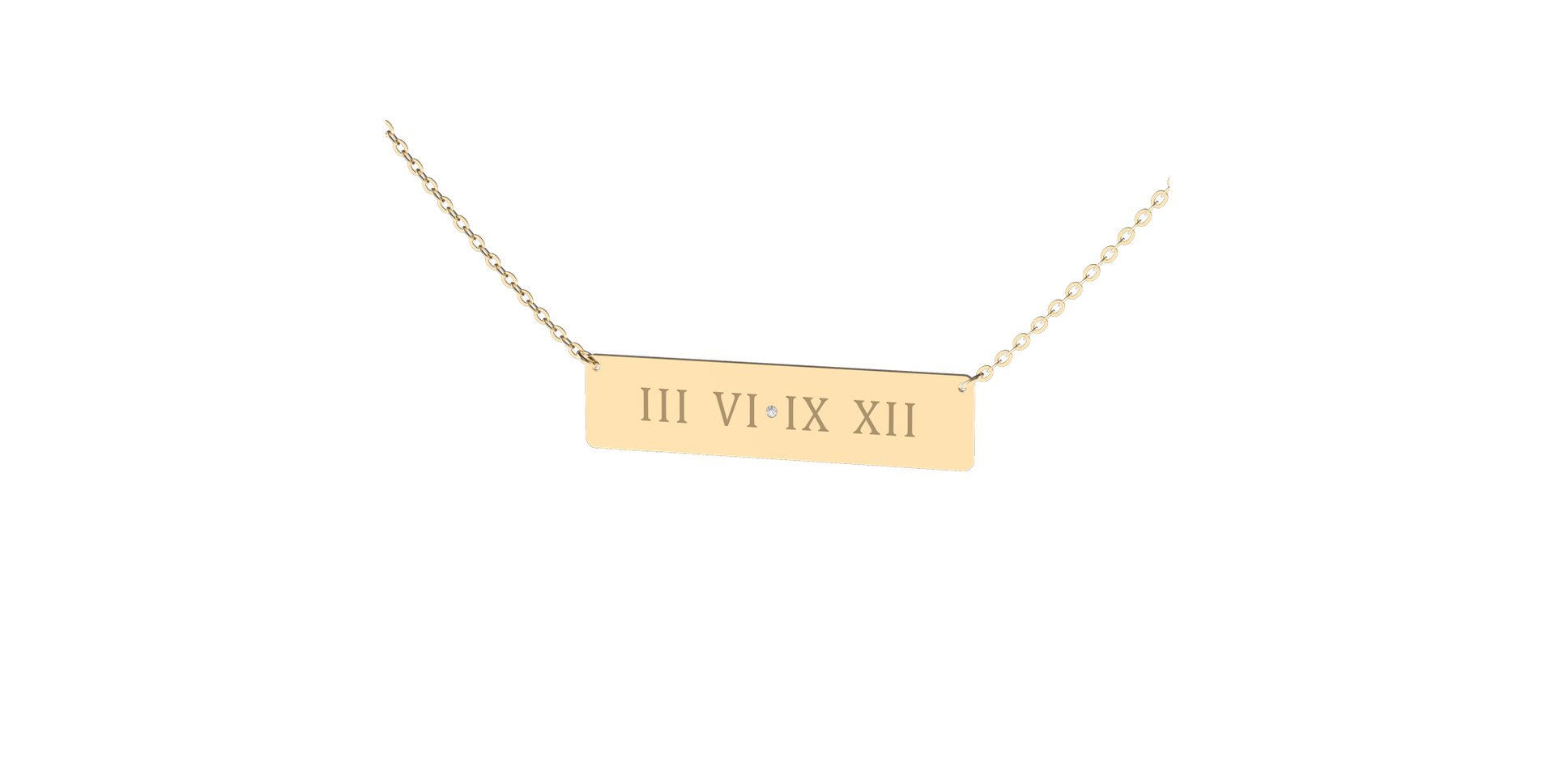 Náhrdelník s diamantom Diamond Hour