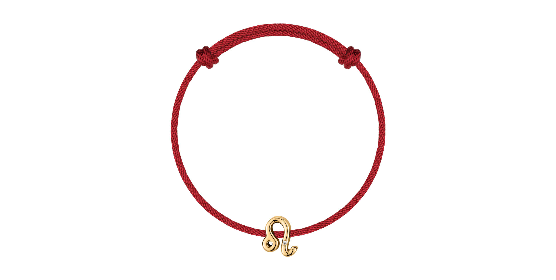 Diamantový náramok so šnúrkou Leo