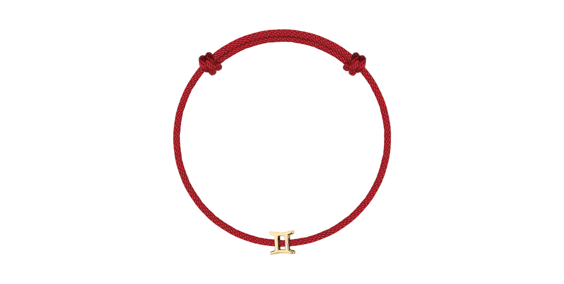 Diamantový náramok so šnúrkou Gemini