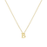 Náhrdelník s diamantom Flat Line B4