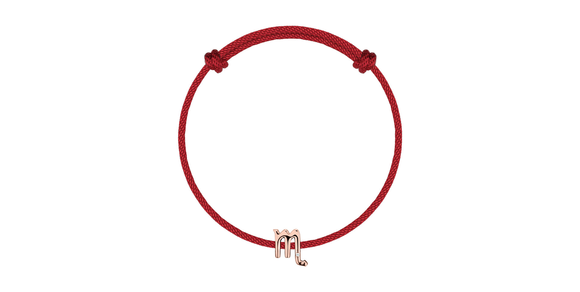 Diamantový náramok so šnúrkou Scorpio