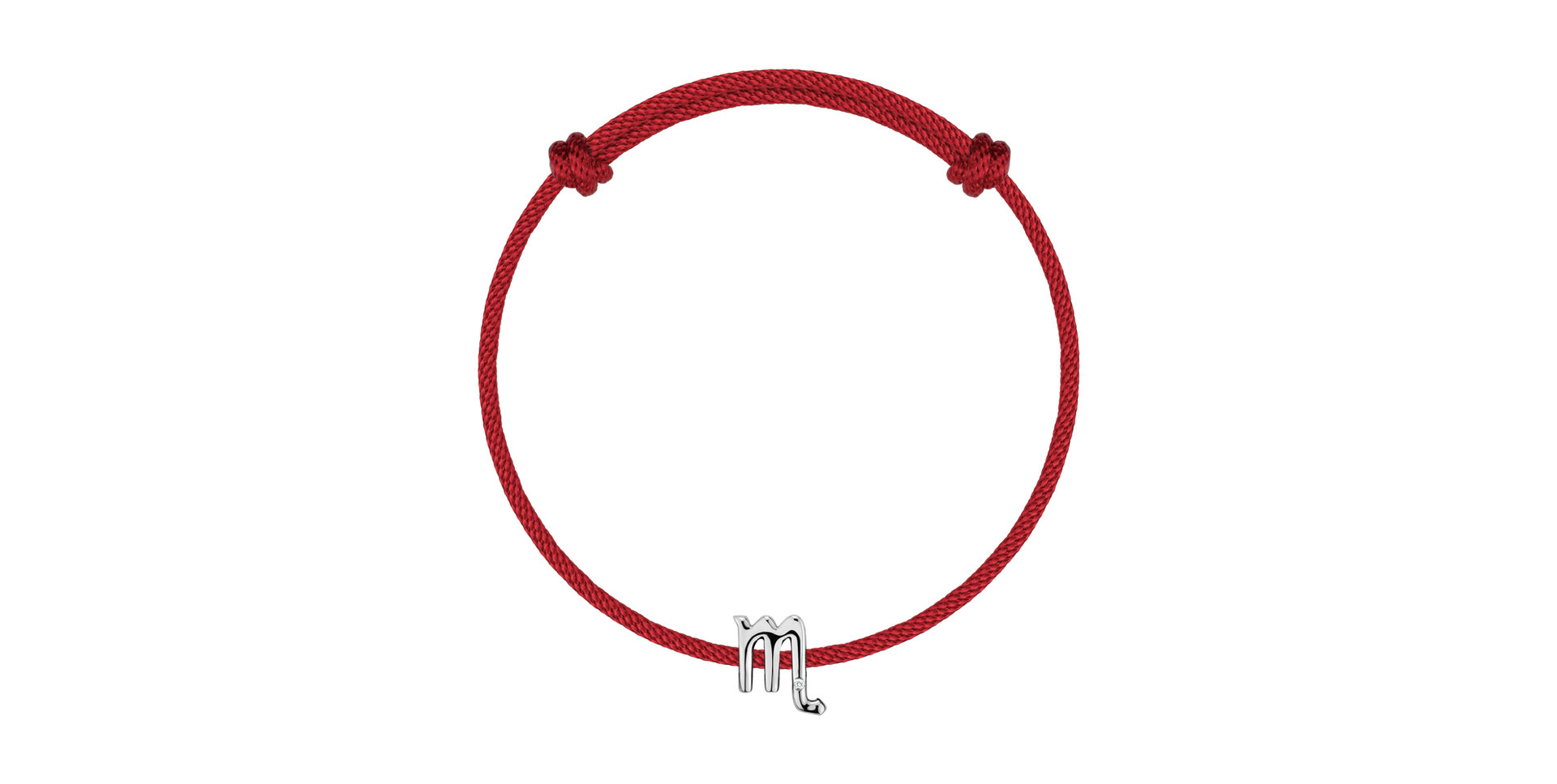 Diamantový náramok so šnúrkou Scorpio