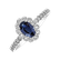 Prsteň s diamantmi a zafírom Glamour Princess6