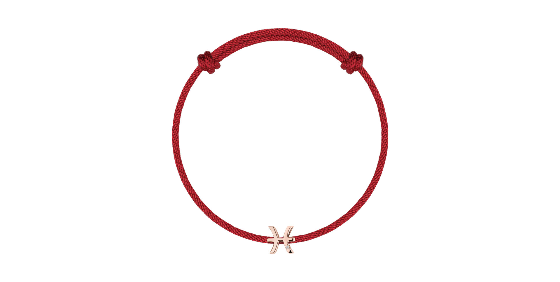 Diamantový náramok so šnúrkou Pisces