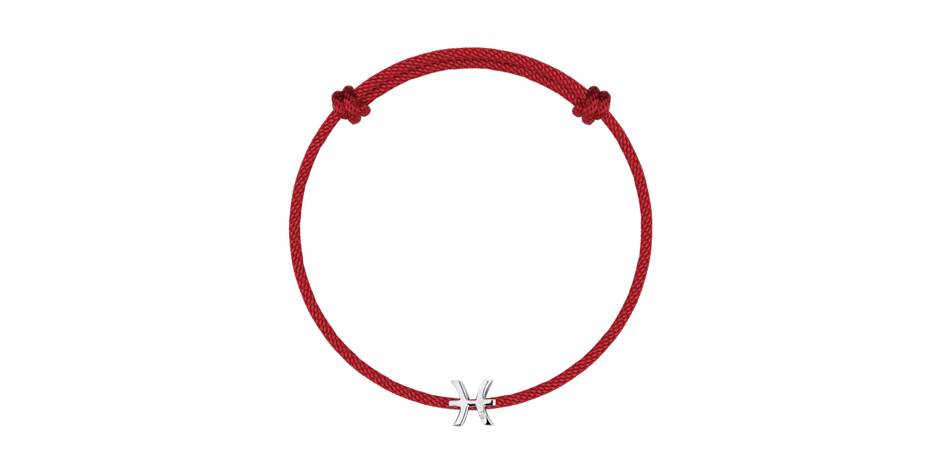 Diamantový náramok so šnúrkou Pisces