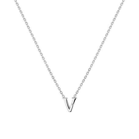 Náhrdelník s diamantom Flat Line V