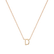 Náhrdelník s diamantom Round Line D4