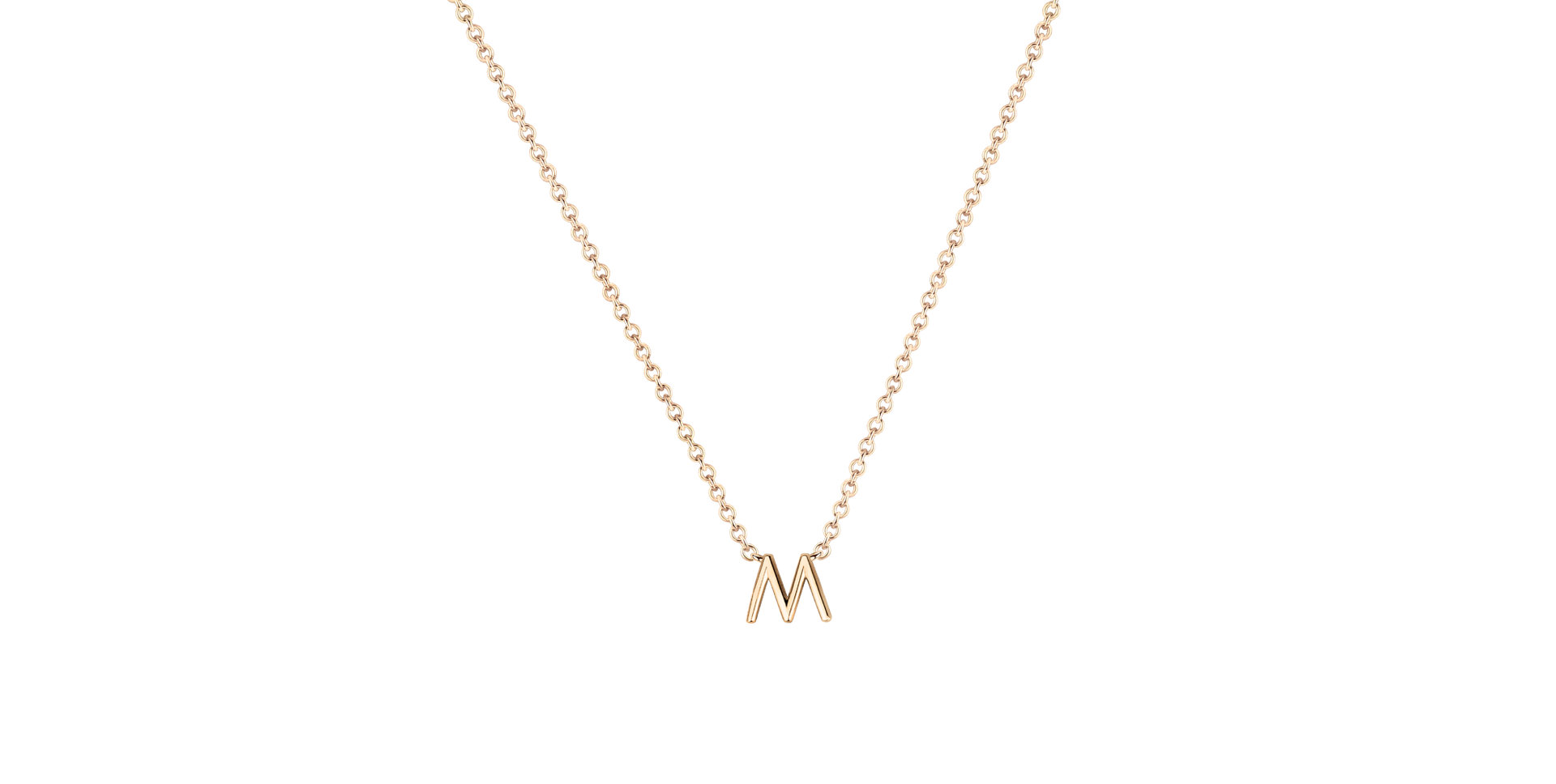 Náhrdelník s diamantom Round Line M