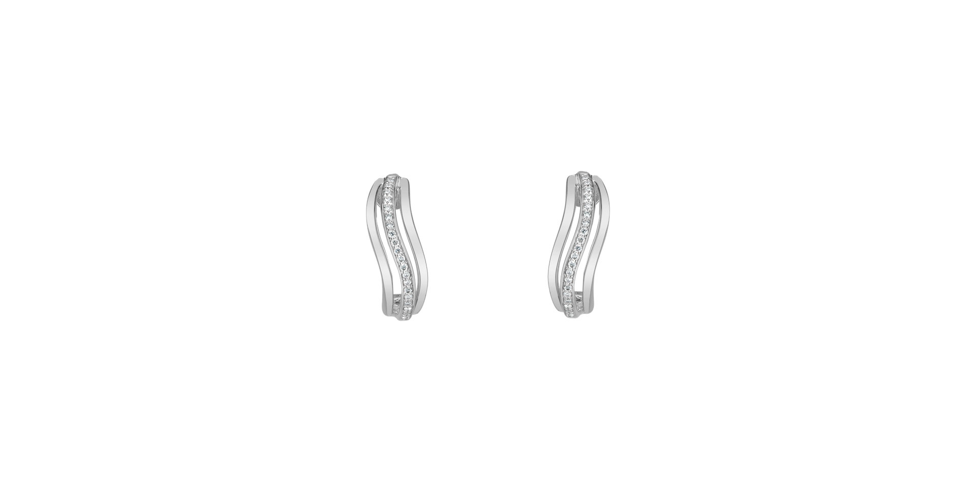 Náušnice s diamantmi Midnight Sea