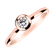 Prsteň s diamantom Classy Dot5