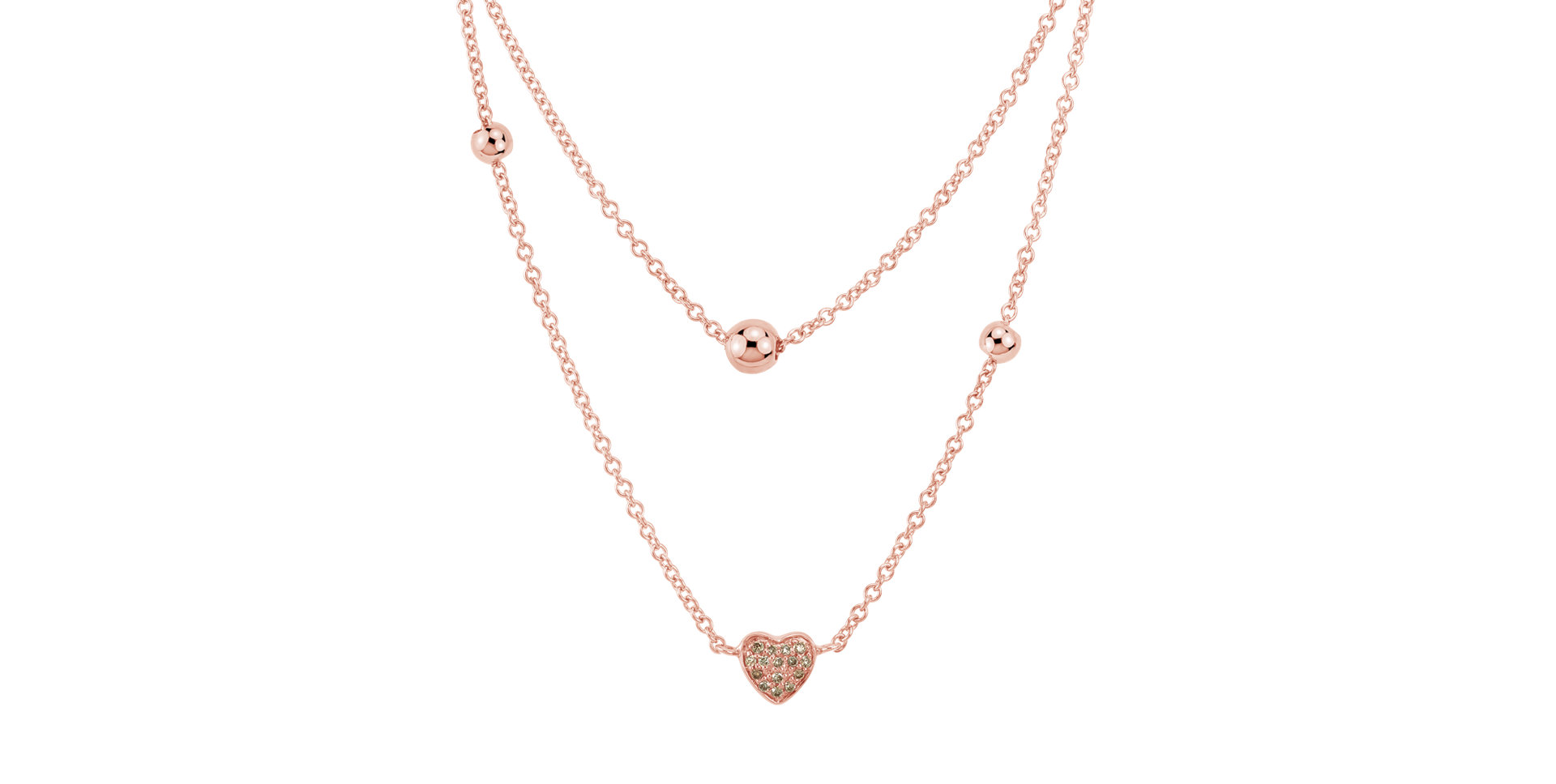 Náhrdelník s diamantmi Elegance Letter