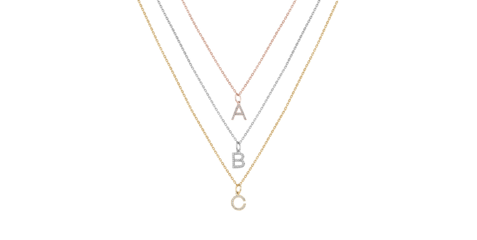 Prívesok s diamantmi Line Glitter I