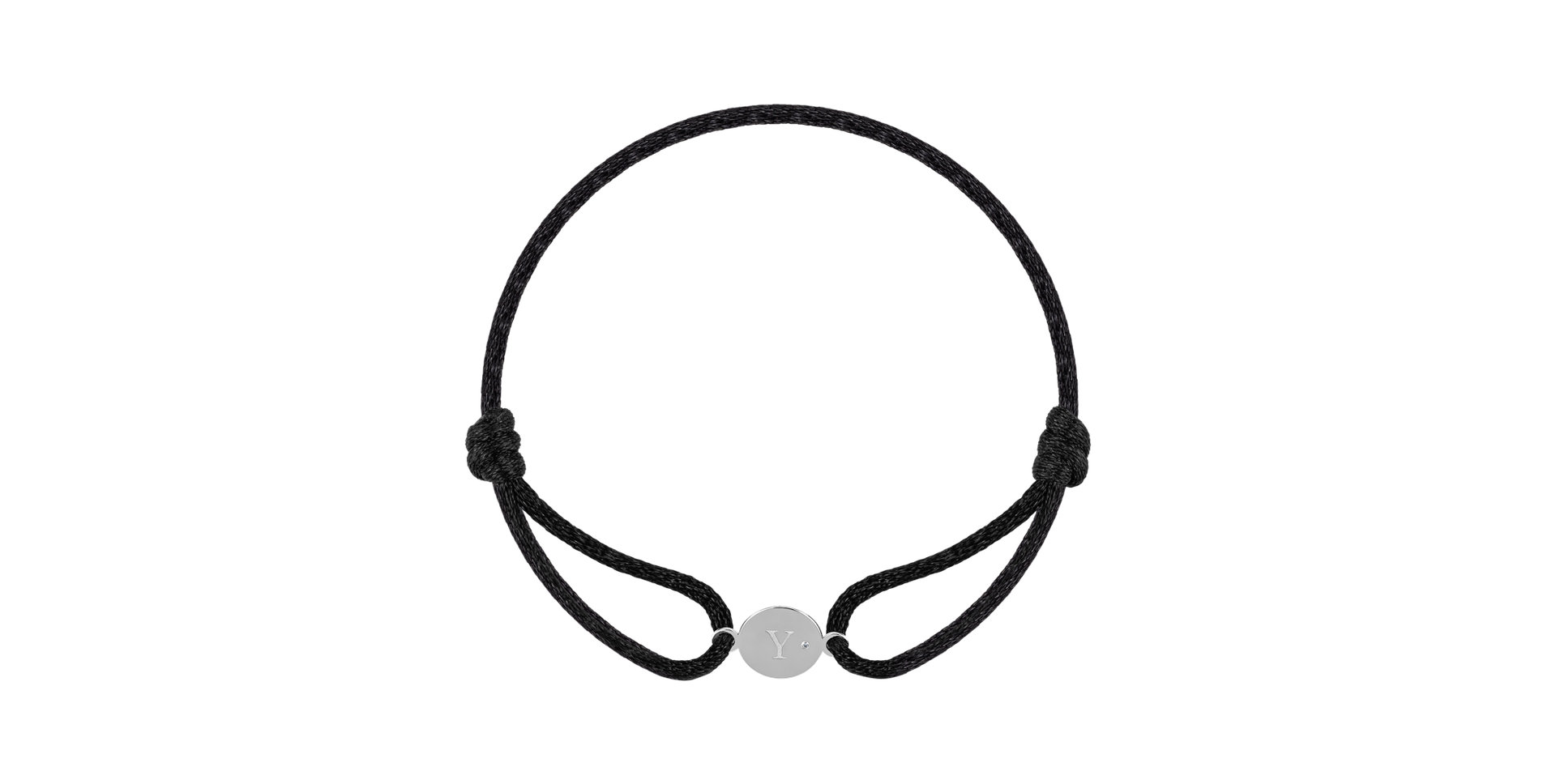Náramok s diamantom Circle Letter Y