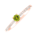 Prsteň s peridotom a diamantmi Gem Simplicity5