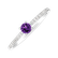 Prsteň s diamantmi a ametystom brazil Gem Simplicity brazil5