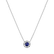 Náhrdelník so zafírom a diamantmi Curvy Wish4