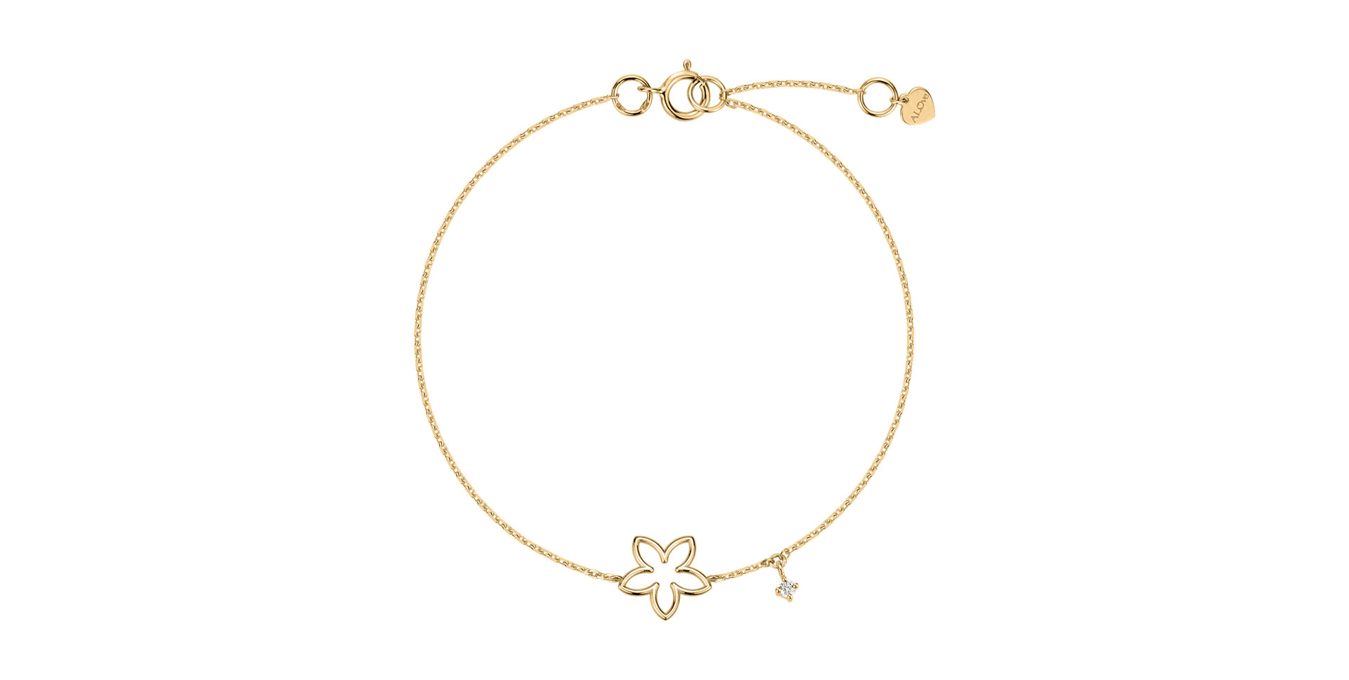 Náramok s diamantom Flowery dream