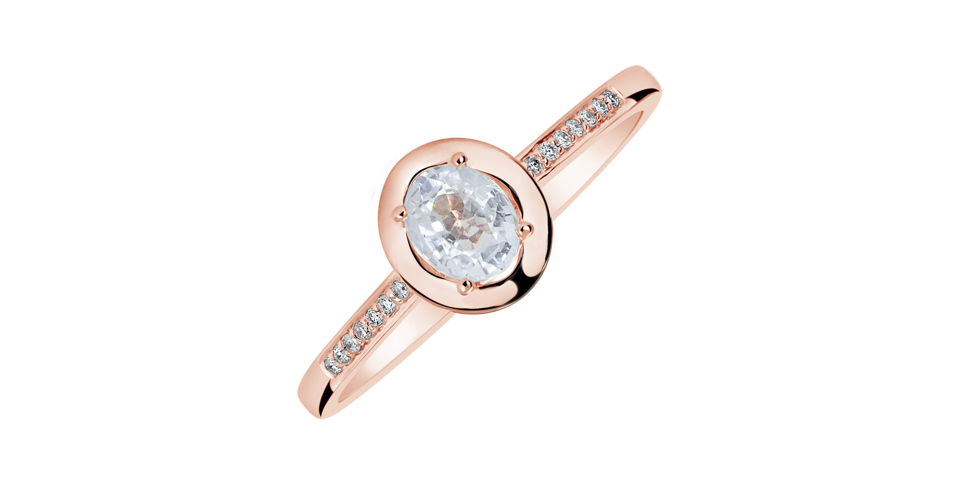 Prsteň so zafírom a diamantmi Sapphire Princess