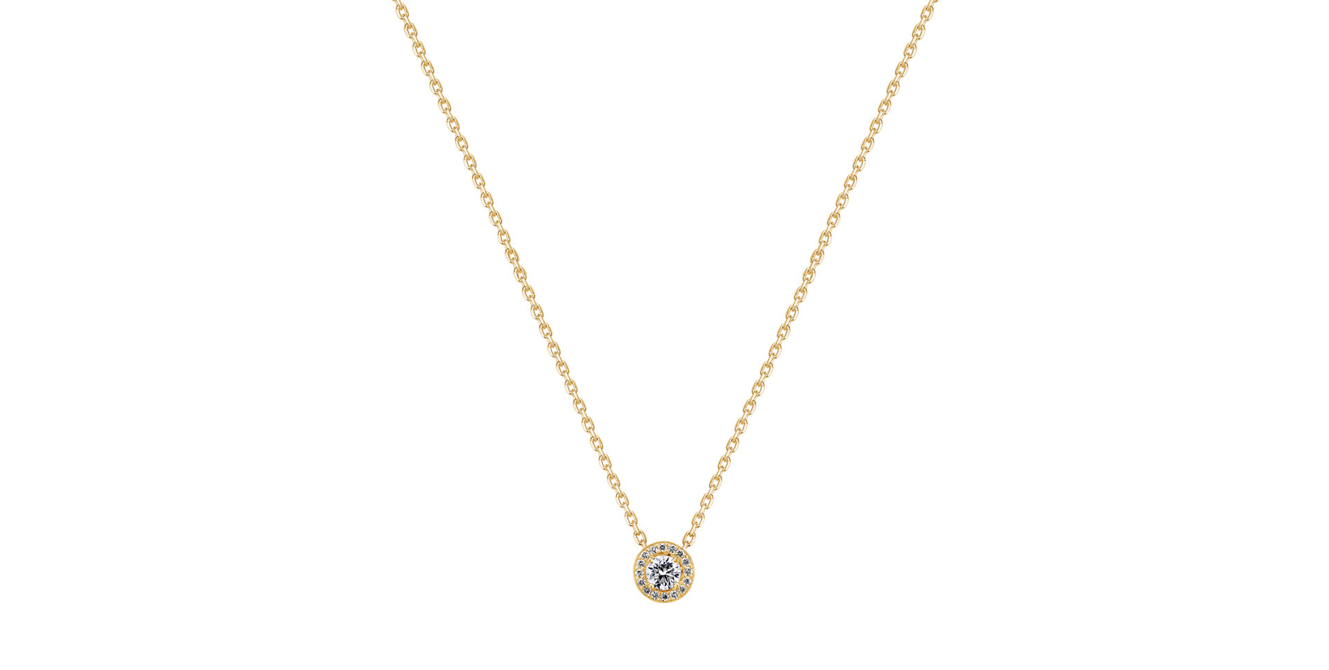 Náhrdelník s diamantmi Glowing Moon