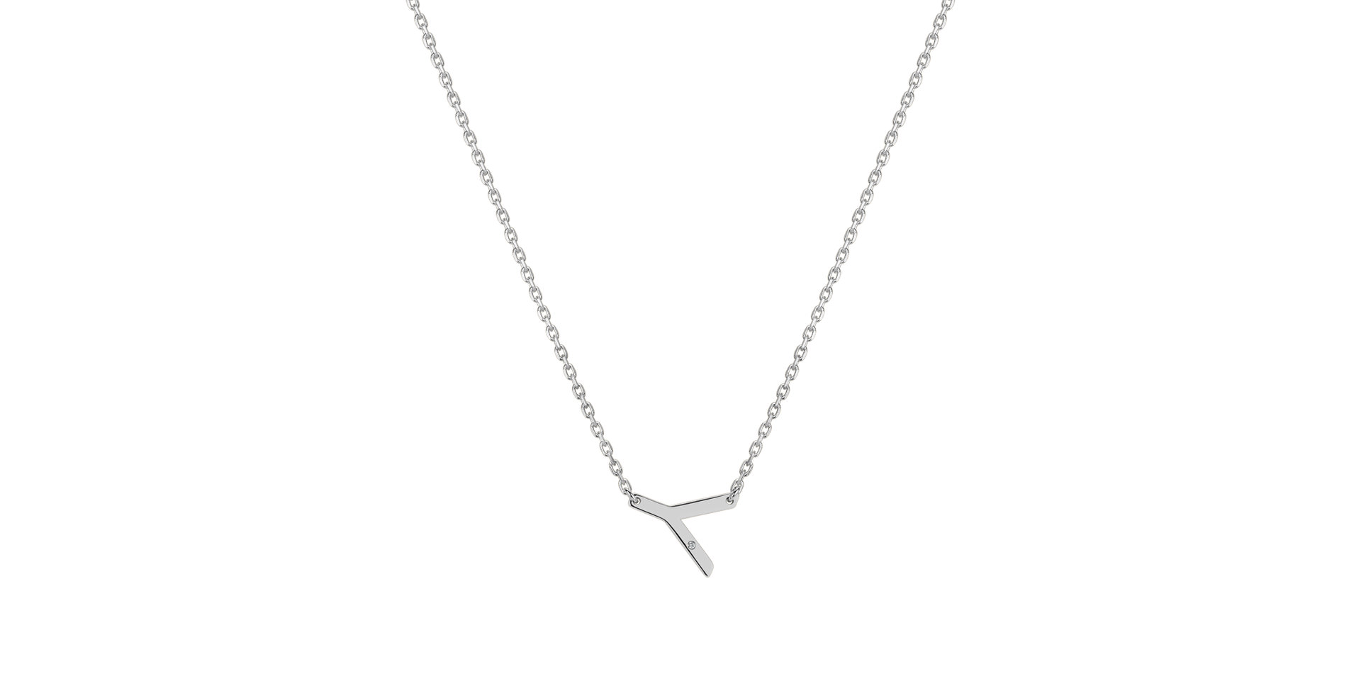 Náhrdelník s diamantom Big Laser Line Y