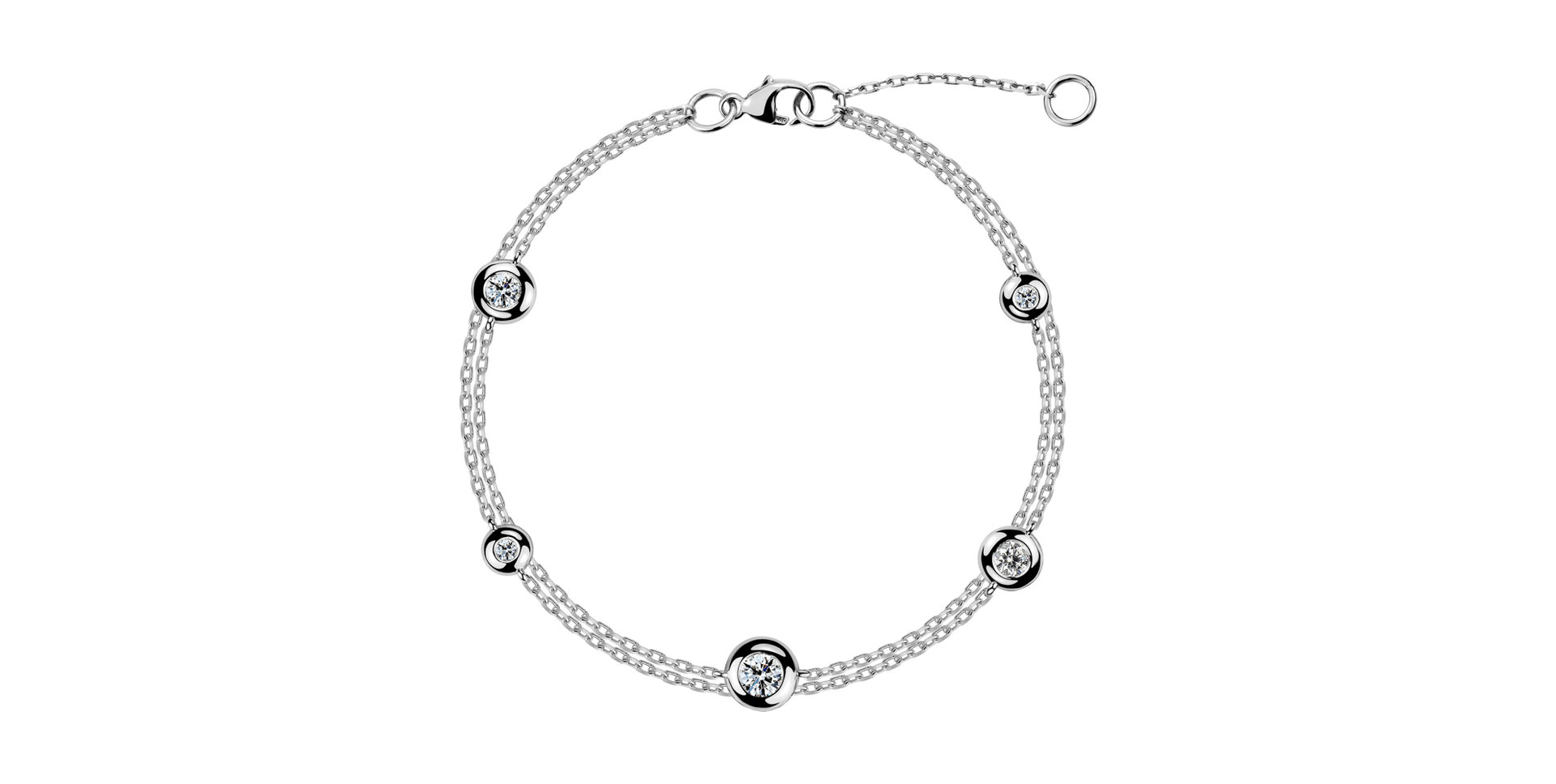 Náramok s diamantmi Love Points