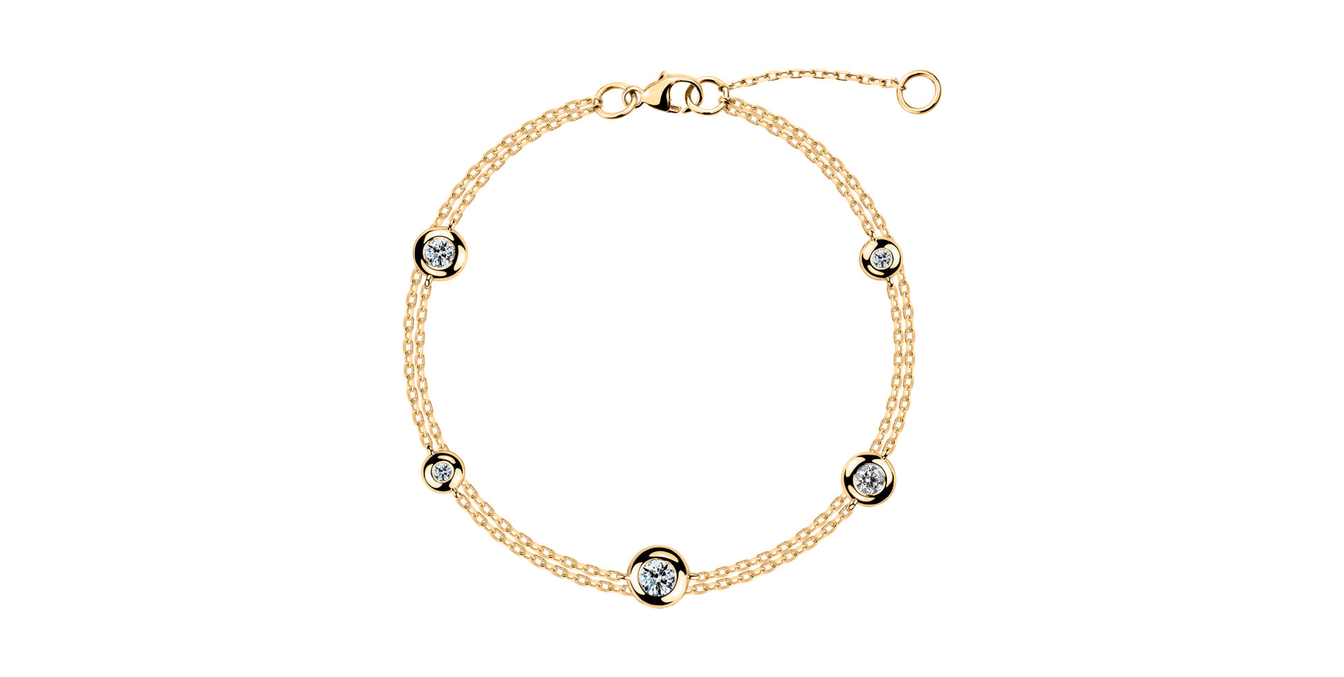 Náramok s diamantmi Love Points