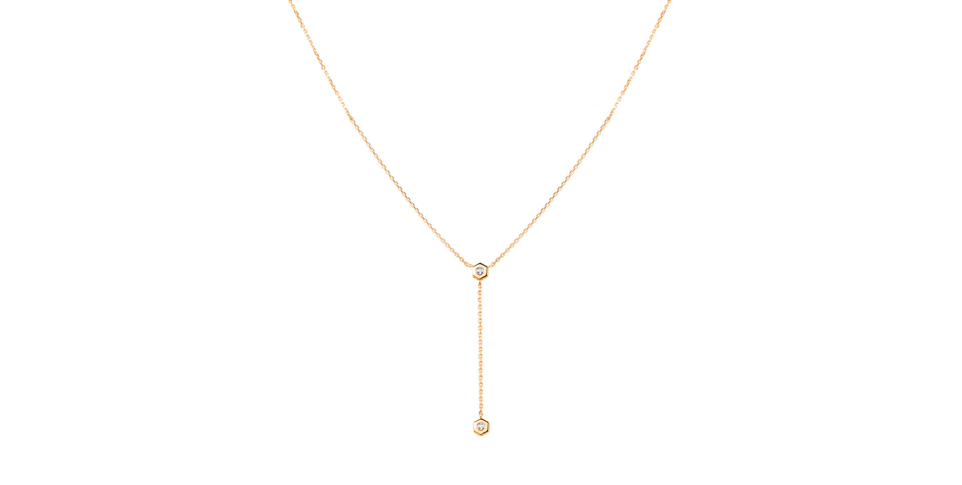 Náhrdelník s diamantmi Six Sides