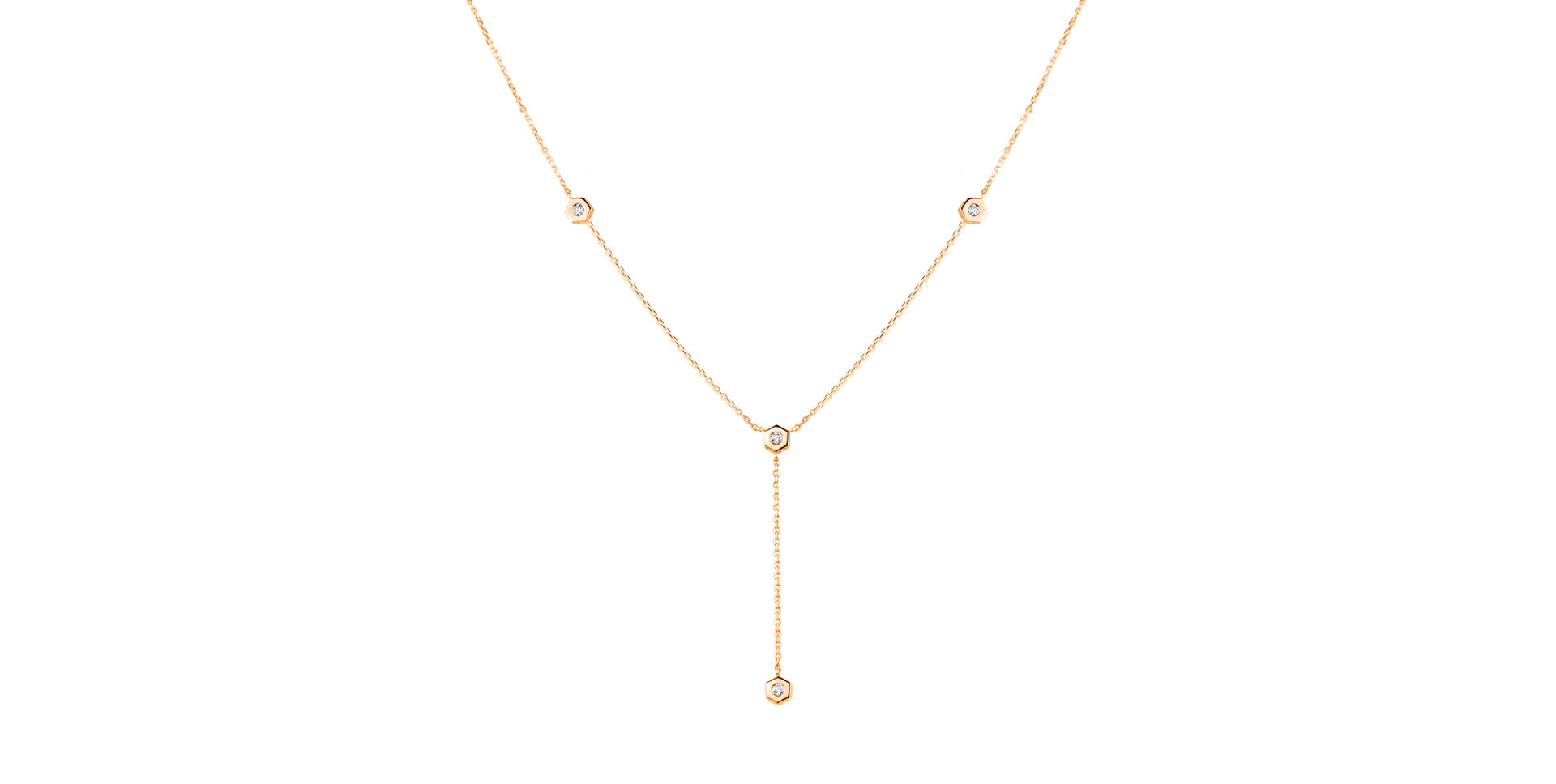 Náhrdelník s diamantmi Six Sides