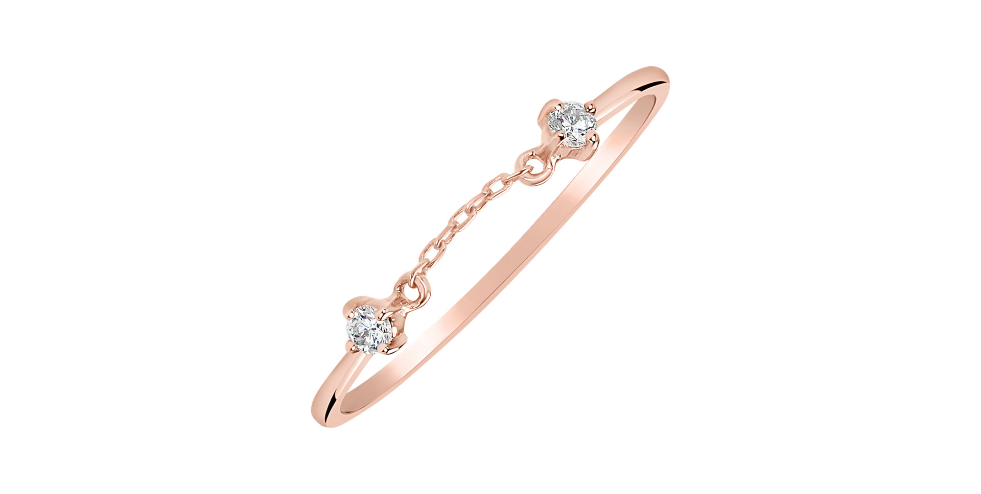 Prsteň s diamantmi Foxtrot