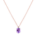 Náhrdelník s diamantmi a ametystom Aurora3