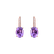 Náušnice s diamantmi a ametystom Niké Elegance5