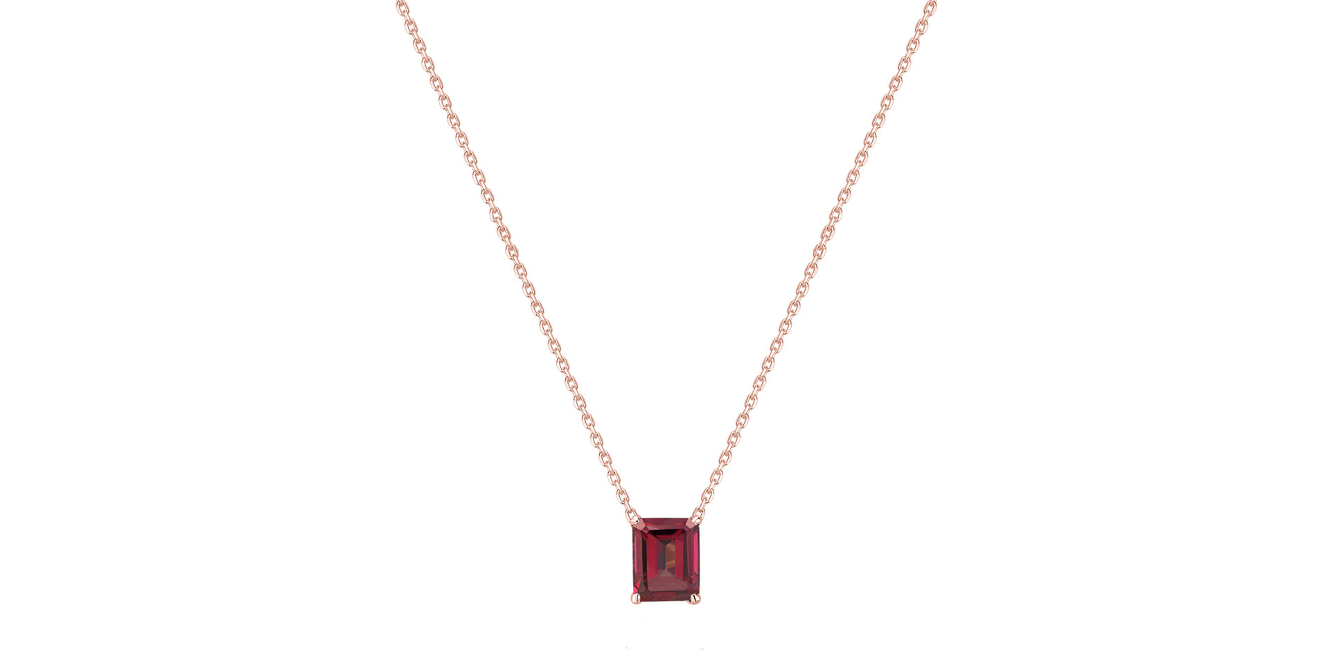 Náhrdelník s rhodolitom Winslow
