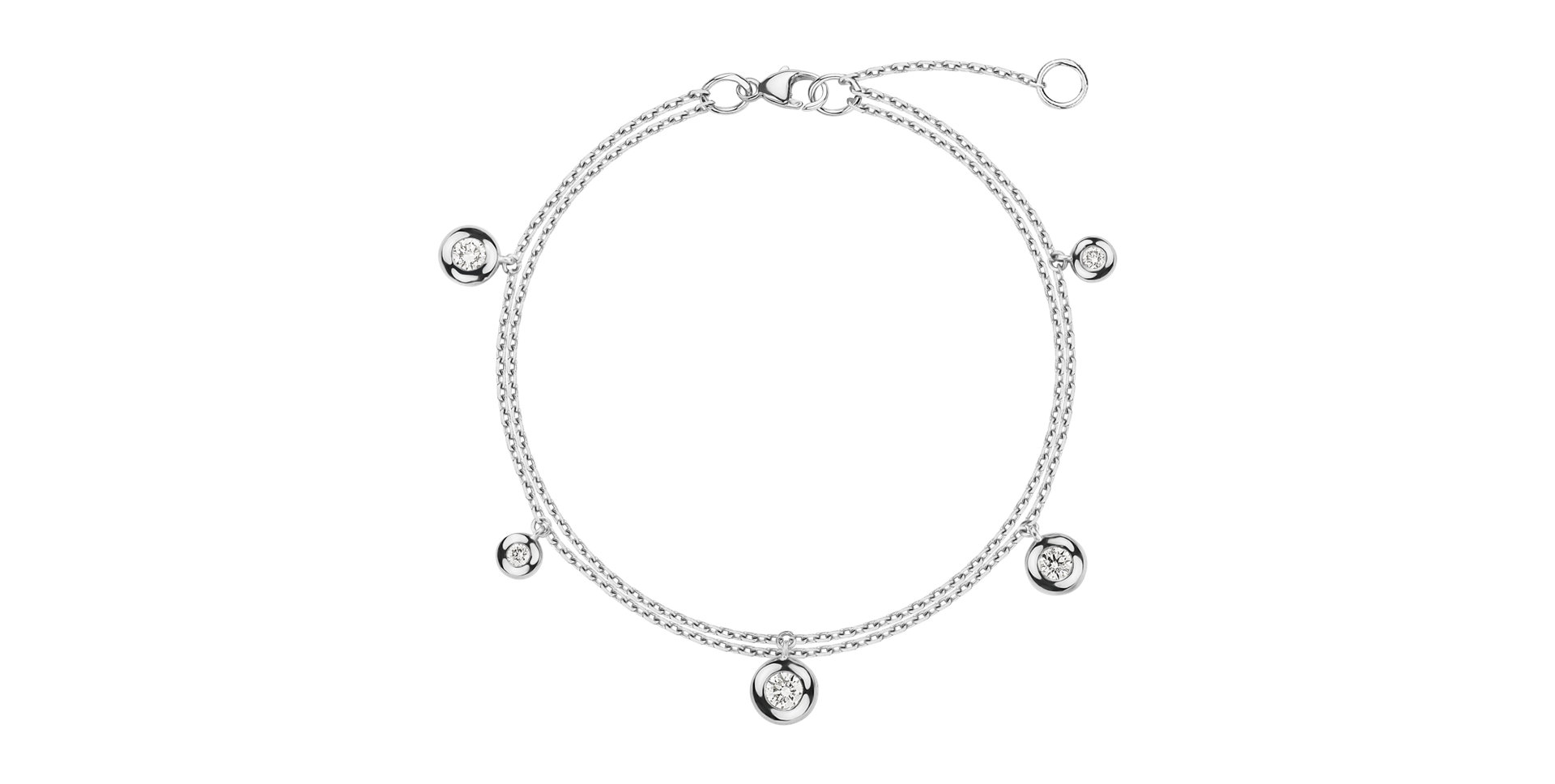 Náramok s diamantmi Dots