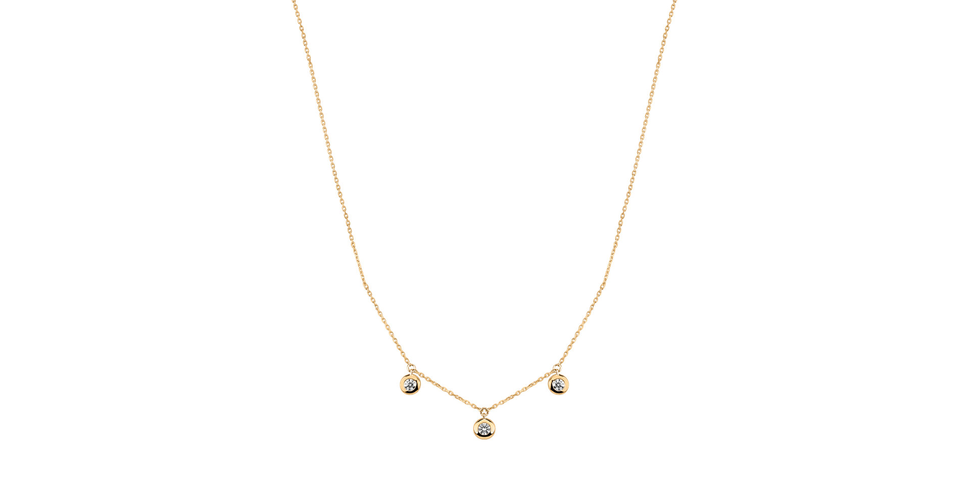 Náhrdelník s diamantmi Sparkling Dots