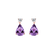 Náušnice s diamantmi a ametystom Ismene5