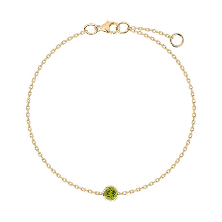 Náramok s peridotom Neon Dot