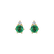 Náušnice s diamantom a smaragdom Midnight Serenity5