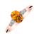 Prsteň s diamantmi a citrínom Melisandra4