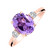 Prsteň s diamantmi a ametystom Asuan4