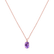 Náhrdelník s diamantmi a ametystom Lauriene4