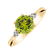 Prsteň s diamantmi a peridotom Majestic Oasis3