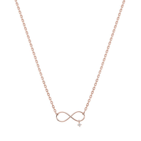 Náhrdelník s diamantom Eternal Life