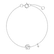 Náramok s diamantom Curly Letter B3