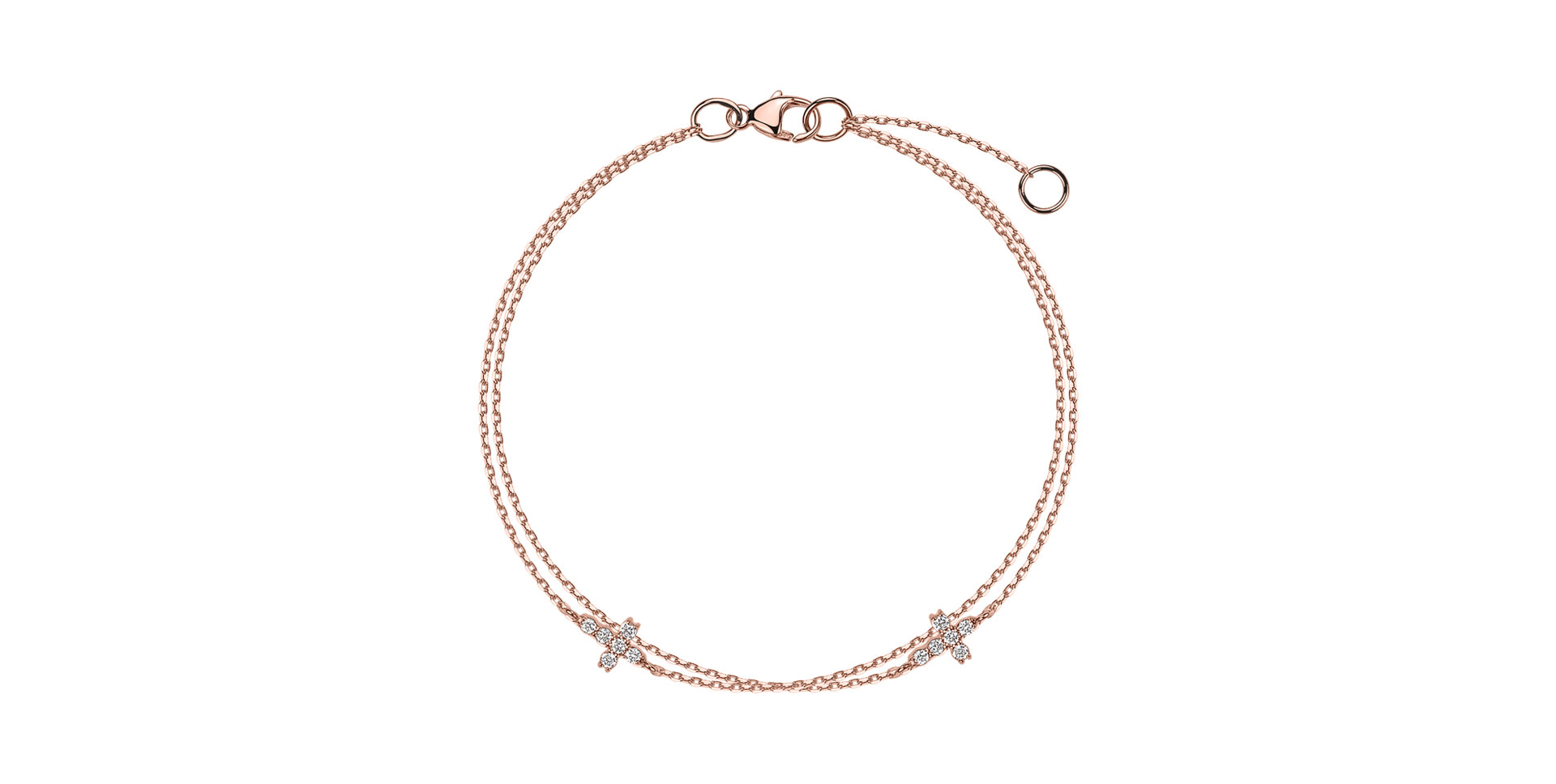 Náramok s diamantmi Shimmer Cross