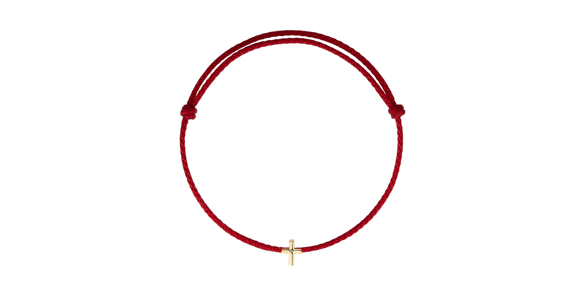 Náramok s diamantom Little Cross