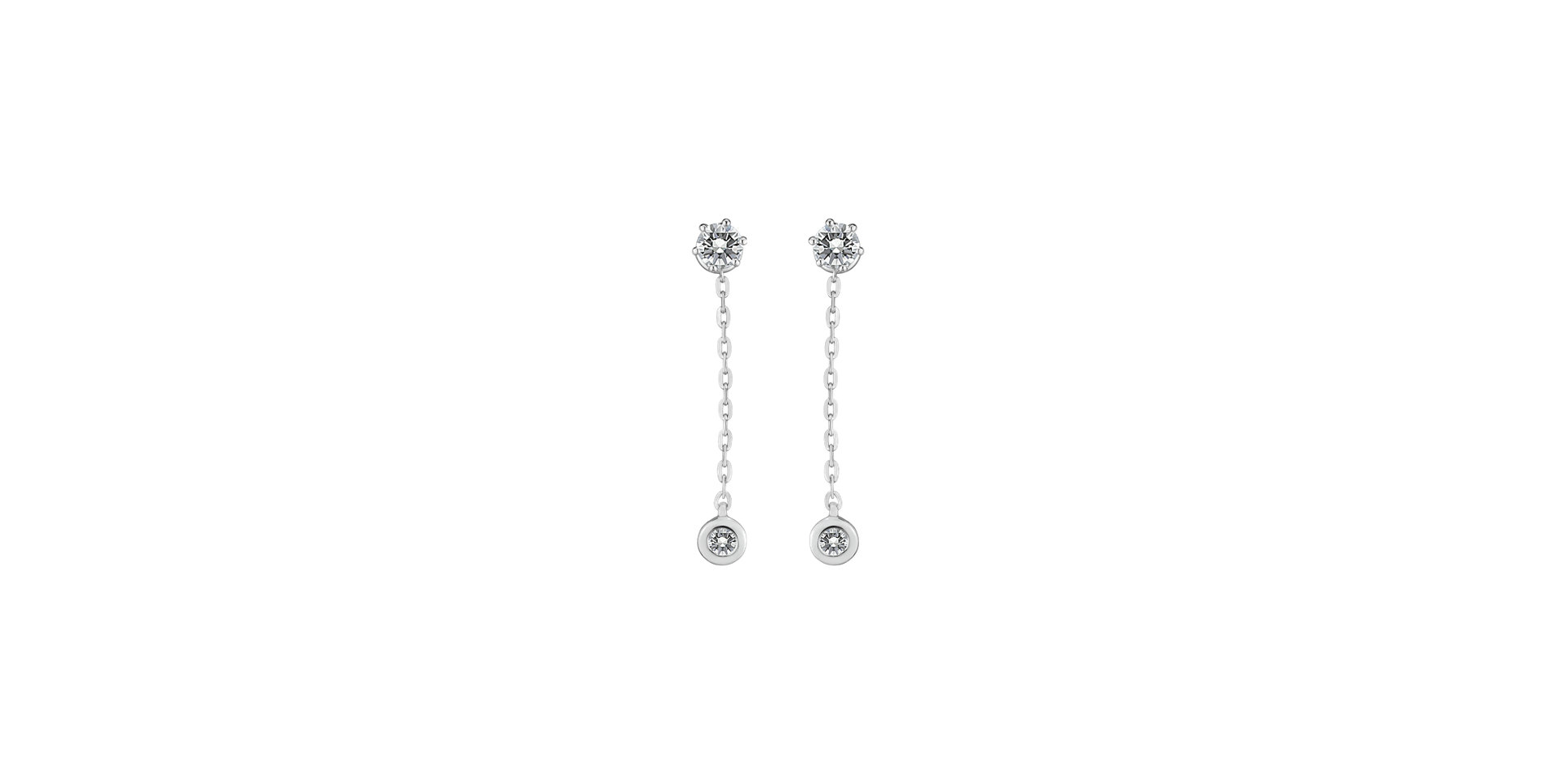 Náušnice s diamantmi Josiane