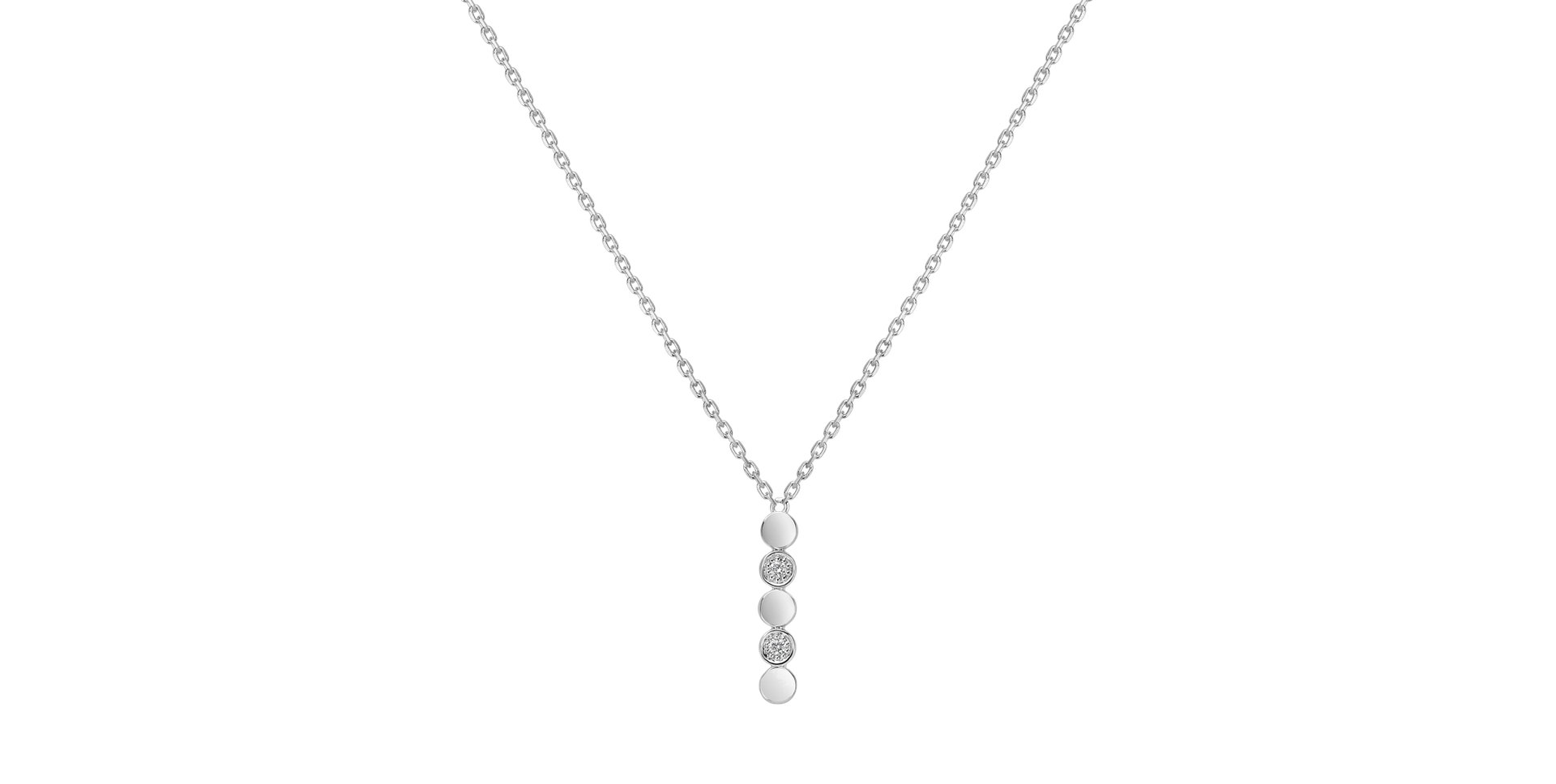 Náhrdelník s diamantmi Shiny Dots