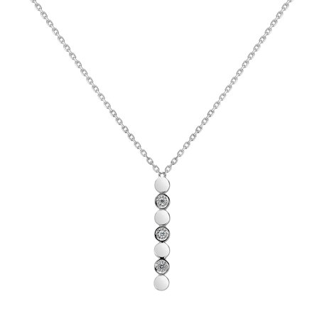 Náhrdelník s diamantmi Long Shiny Dots