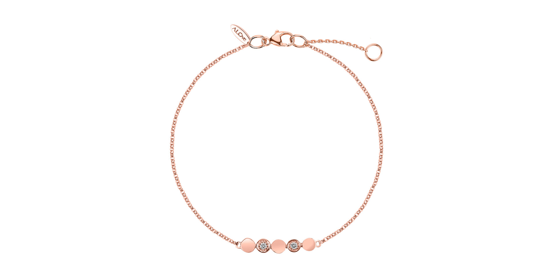 Náramok s diamantmi Sparkling Circles