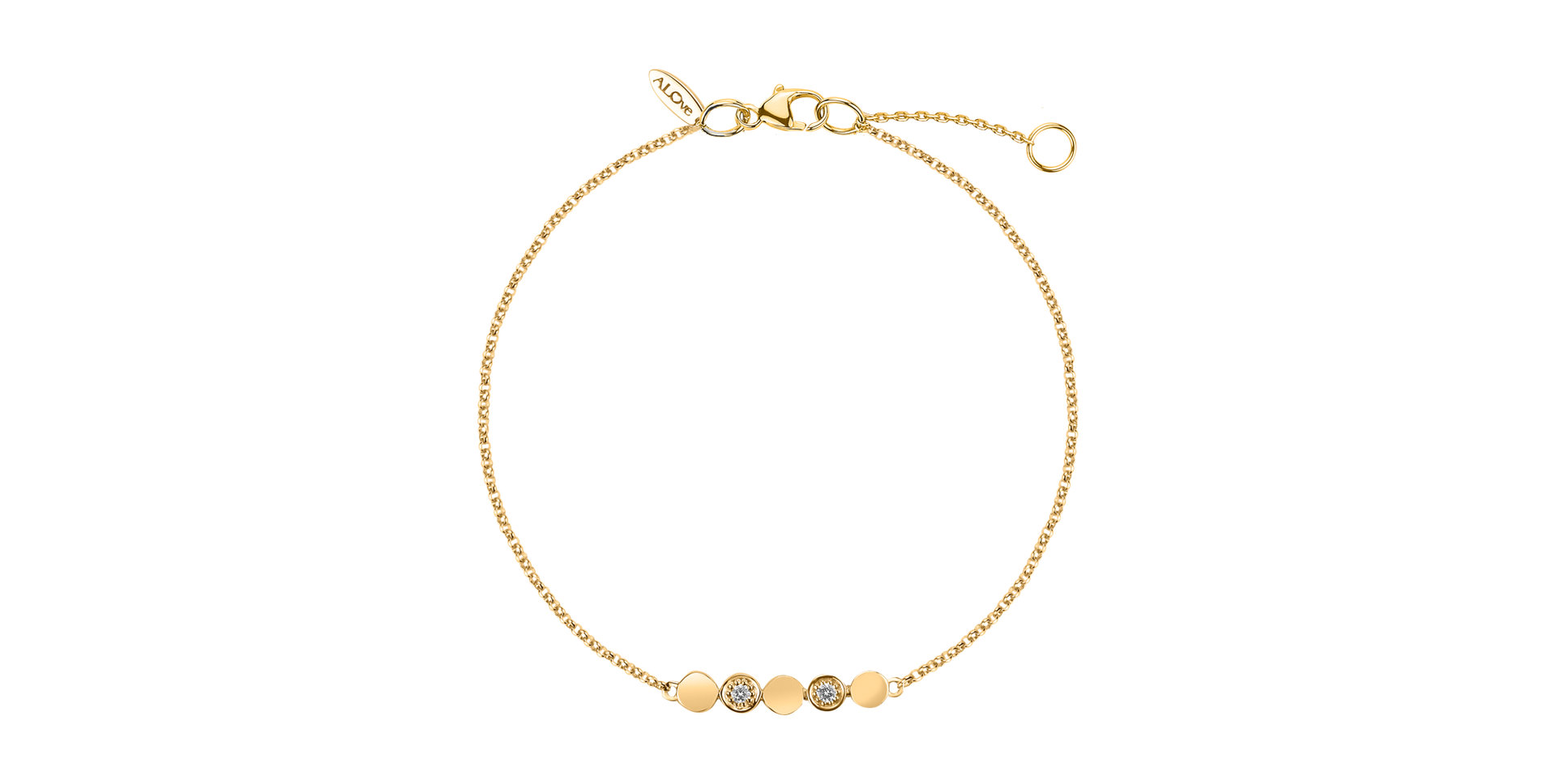 Náramok s diamantmi Sparkling Circles